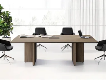 EOS - Contemporary style rectangular wooden meeting table by Las Mobili - view 2